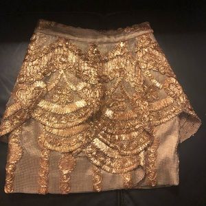 Fabulous Asilio Gold Skirt.